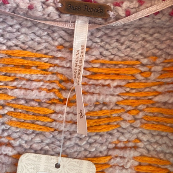 Free People Bright & Optimistic Oversized Shawl Collar Snap Close Knit Cardigan - Picture 14 of 17